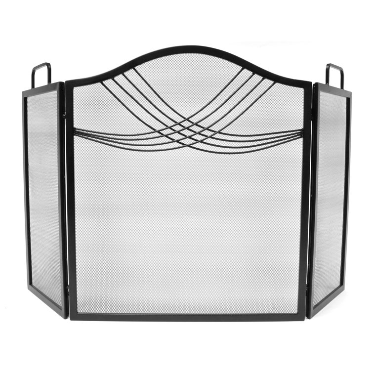 Symple Stuff Fourline 4 Panel Steel Fireplace Screen Wayfair.ie